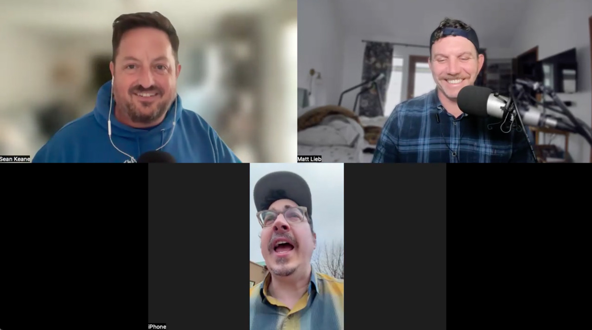 Matt Lieb in Sedona Arizona, with Sean Keane and Vince Mancini